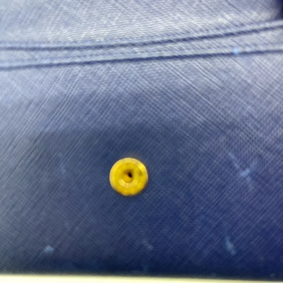 Prada Saffiano Leather Compact Wallet.